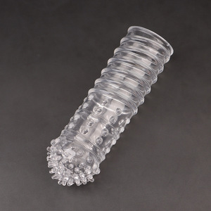 Ensemble de préservatifs Wolf Fang en TPE transparent et cristallin, allongés et sexy, pour couples - Product Image 4