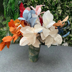 Planta artificial de hojas de pomelo Queyiyi, 9 hojas grandes, 1 metro de altura, adorno decorativo para exhibir en paredes de jardín. - Product Image 3