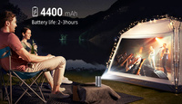 Mini Proyector Portátil Inteligente Android LCD LED con WiFi, Batería Integrada y Altavoces 4K para Cine en Casa, Compatible con P7 Pico
