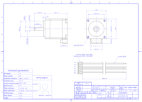 Motor paso a paso híbrido Kaifull Nema 11 DC24V 2 fases 28mm 1.8 0.7A 6N.cm KST-28D18-0001 Micro Step conector MOLEX eje de 5.0mm 3D