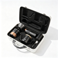 Kit de cafetière portable en acier inoxydable écologique et durable pour le camping, comprenant un moulin, un filtre, une tasse et une bouilloire