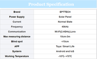 Capteur de niveau ultrasonique WiFi intelligent, application Tuya, surveillance à distance, écran LCD, mesure de distance de niveau de liquide sans contact