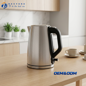 Hervidor de Agua Eléctrico de Acero Inoxidable de 1.7L con Filtro Extraíble, Indicador LED, Calentamiento Rápido para Uso en el Hogar y Hoteles - Product Image 1