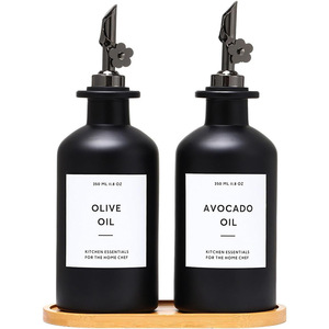 Negro mate a prueba <span class=keywords><strong>de</strong></span> fugas 12 oz 350ml Condimentos <span class=keywords><strong>de</strong></span> alta calidad Dispensador <span class=keywords><strong>de</strong></span> vinagre <span class=keywords><strong>de</strong></span> salsa <span class=keywords><strong>de</strong></span> soja Botellas <span class=keywords><strong>de</strong></span> vidrio <span class=keywords><strong>de</strong></span> aceite <span class=keywords><strong>de</strong></span> <span class=keywords><strong>aguacate</strong></span> con brotes - Product Image 6