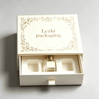 Boîte cadeau de luxe personnalisée avec logo pour cosmétiques, soins de la peau et parfums, style tiroir coulissant en papier pour kit de soins de la peau