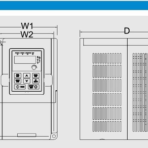 Convertisseur de fréquence INVT GD10-0R4G-S2-B 220V monophasé 0,4KW Contrôle V/F IP20 - Product Image 1