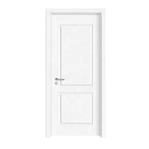 सफेद पैनल अच्छी कीमत स्विंग लकड़ी पैनलों HDF ढाला दरवाजा अपार्टमेंट के लिए