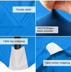 Couverture de table extérieure en spandex avec logo personnalisé publicité chemin de table 4 pieds 5 pieds 6 pieds 8 pieds événement sportif - Product Image 5