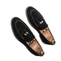 Chaussures pour hommes, grandes tailles, nouvelles chaussures en cuir décontractées, style coréen tendance, mocassins à enfiler