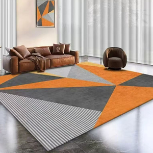 Hiện Đại Sang Trọng Polyesterimitation Siêu Mềm Phòng Khách Thảm Với Chống Trượt Mô Hình In Ấn Khu Vực Lớn Hộ Gia Đình Khách Sạn Thảm - Product Image 6