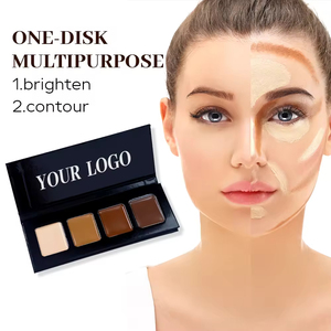 Corrector de <span class=keywords><strong>Maquillaje</strong></span> al por Mayor, Vegano, Marca Privada, Cobertura Total, Bronceador, Paleta de Contorno, <span class=keywords><strong>Maquillaje</strong></span> Mate, Corrector en Crema Resistente al Agua - Product Image 2