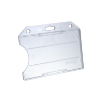 Porte-badge rigide en plastique horizontal/vertical, robuste et durable, adapté pour protéger les cartes d'identité rigides, fabriqué par une usine expérimentée.