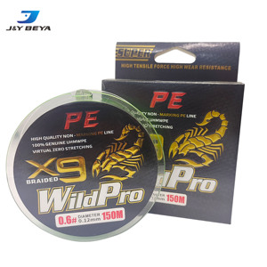 150 <span class=keywords><strong>m</strong></span> PE 9 fili Luya line intrecciato anti-morso lenza strong pull fishing line - Product Image 3