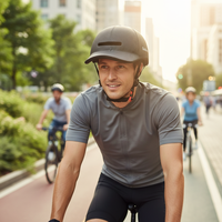 Nueva Gorra de Béisbol con Visera Larga y Moderna, Portátil, Transpirable y Duradera, para Desplazamientos Urbanos, Scooter Eléctrico, Casco de Bicicleta con LED Trasero Integrado