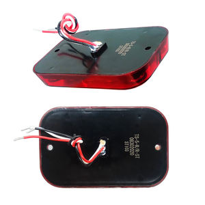 Feu rouge rectangulaire à LED, 5 pouces, <span class=keywords><strong>12V</strong></span>, feu clignotant, nouveau design, de chine, livraison gratuite - Product Image 5