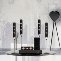 Système de Haut-parleurs Home Cinéma Mini Système 5.1 Son Surround 6,5 Pouces en Aluminium de Haute Qualité Compatible TV Sans Fil Vente Flash