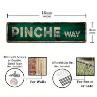 Letrero Metálico de Metal Retro Stoner Street Sign High St Mary Jane Lane, Decoración de Pared para Man Cave, Bar, Hogar, Decoración de Habitación Stoner