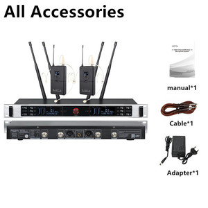 <span class=keywords><strong>UR</strong></span>-3000-H-Q หูฟังไมโครโฟนสำหรับชุดหูฟัง, 2แบบ Dual Channel UHF <span class=keywords><strong>True</strong></span> Diversity ไร้สายคาราโอเกะไมโครโฟนประสิทธิภาพสำหรับชุดหูฟัง - Product Image 1