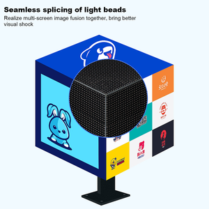 Pantalla de <span class=keywords><strong>cubo</strong></span> <span class=keywords><strong>Rubik</strong></span> LED 8K a todo color resistente al agua para exteriores con tecnología legible con luz solar para publicidad - Product Image 4