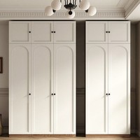 Armoire à portes battantes en bois de style nordique Dong Ma avec coiffeuse, mobilier de chambre multifonctionnel