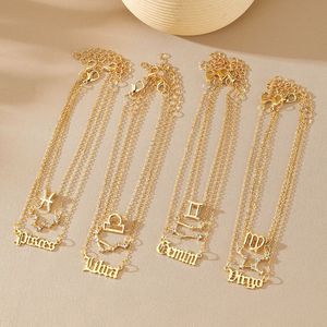 Summer <span class=keywords><strong>Beach</strong></span> 3 PCS/Set Or Couleur Horoscope Cheville Mode Strass Cristal Pied Chaîne 12 Signe du Zodiaque Cheville pour Filles Femmes - Product Image 5