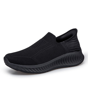 White Mesh Slip-On Walking Shoes Round Toe Breathable EVA Midsole All Seasons Style wholesale - Product Image 4