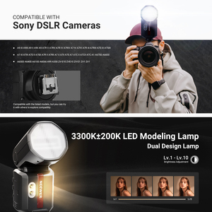 Flash <span class=keywords><strong>NEEWER</strong></span> Z3-S <span class=keywords><strong>TTL</strong></span> 3000mAh Lithium-Ion pour Sony Hot Shoe, Flash sur Appareil Photo pour Appareils Photo Reflex et Hybrides avec Boîte à Lumière - Product Image 6