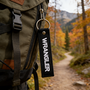 Porte-clés brodé personnalisé AWELLS, accessoire décoratif <span class=keywords><strong>pour</strong></span> l'organisation des clés, cadeau <span class=keywords><strong>pour</strong></span> les passionnés de tout-terrain - Product Image 2