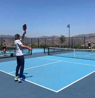 Rouleau de revêtement de sol en acrylique de 3 mm, antidérapant, écologique, couleur personnalisée, pour terrain de pickleball portable en extérieur
