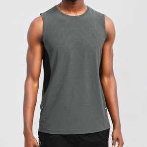 Summer Manufacturers Sports Vest Printed Men Custom High Quality Cheap Singlets T-Shirt for Male - Product Image 4