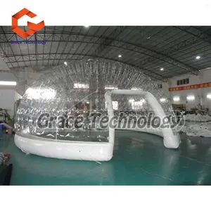 Tenda Gelembung Tiup PVC Tiongkok, Tenda Berkemah Kubah Bening Tiup Luar Ruangan untuk Iklan