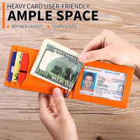 2022 dompet pendek pria tag pelacakan udara pemosisian ultra-tipis sederhana RFID anti-maling sikat dompet dollar mewah untuk pria