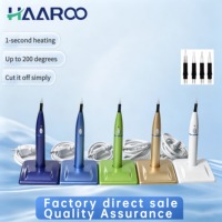 Cortador de Gutapercha Dental Inalámbrico HAAROO, Eléctrico, Calentamiento en 1 Segundo hasta 200 Grados, 4 Puntas Intercambiables, 5 Colores