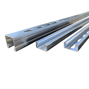 Nhà máy trực tiếp bán hàng c-loại thép mạ kẽm hồ sơ năng lượng mặt trời Khung hệ thống nhúng nóng mạ kẽm cho ASTM U C kênh - Product Image 1