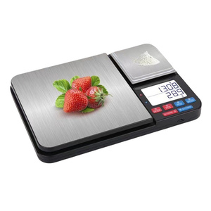 Balance de cuisine intelligente Veidt en acier inoxydable, haute précision 1g/Max 5kg, avec écran LCD, modèle SF-918 – Nouvelle version en acier inoxydable - Product Image 3
