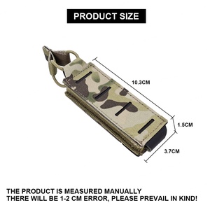 Bolsa Táctica Molle para Cargador Individual de 9MM, Bolsa de Accesorios para Chaleco, Equipo de Defensa Personal - Product Image 6