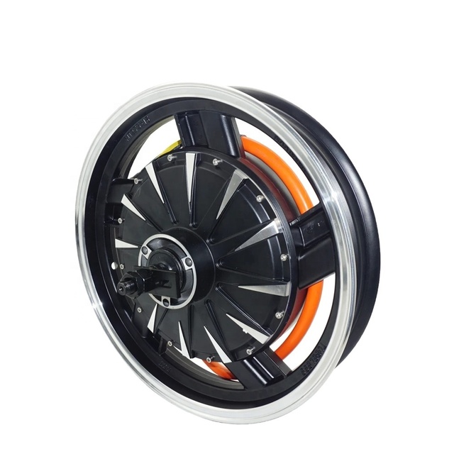 New 16X2.75inch 4000W 50H Permanent Magnet Electric Motorcycle Wheel Hub Motor Brushless DC 48V IP54 Waterproof Speed RPM