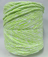 Fil de chenille mélangé de coton teint recyclable et écologique en gros 300D/192F