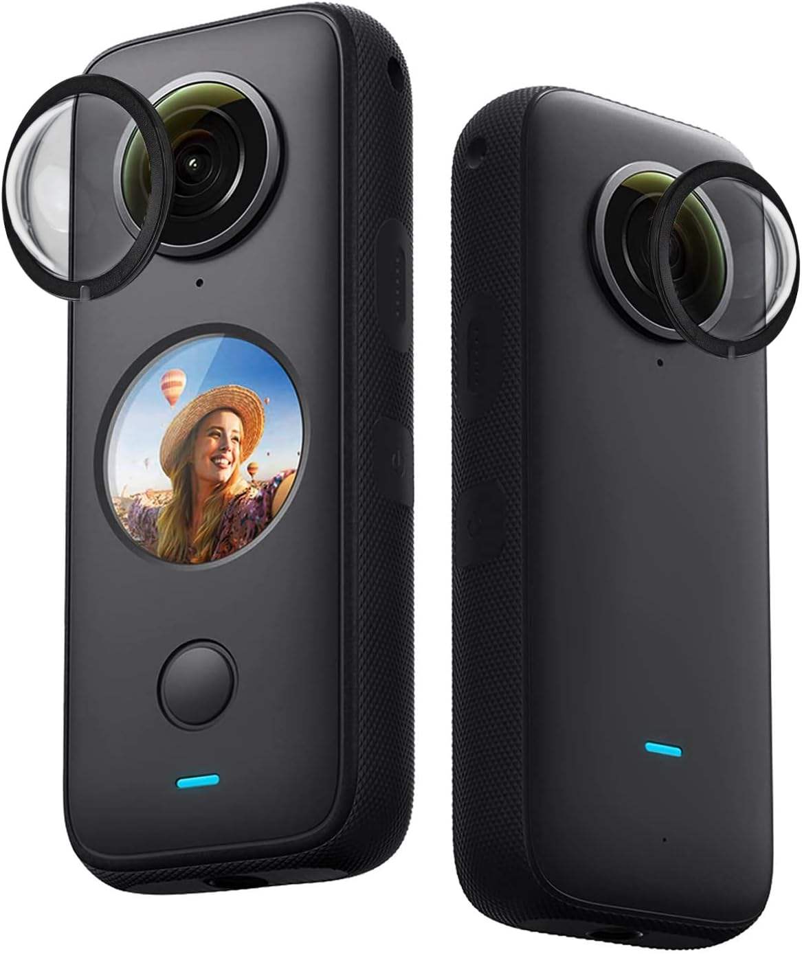 Lens Guard,2pcs Action Camera Lens Guards Protector Double Optical Coating Replacement for Insta360 ONE X2