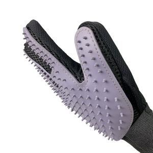 Gant de toilettage pour animaux de compagnie Xintu, en TPR, à cinq doigts, brosse de massage pour chat, accessoires de toilettage et de nettoyage pour chats à poils courts - Product Image 3