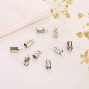 Clips en cuir demi-lune pour la fabrication de colliers, accessoires de bijouterie en or, argent, bronze antique et fer - Product Image 4