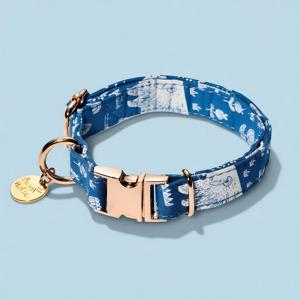 Collier pour chien et chat en coton doux de qualité supérieure, taille M, confortable, élégant, design moderne et luxueux, réglable, personnalisé - Product Image 1