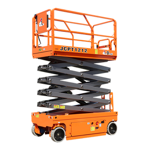डिंग्ली Jcpt0808ac नए 10m 12m 14m 14m से अनुमोदित हाइड्रोलिक लिफ्टिंग प्लेटफॉर्म/ट्रैक कैंची लिफ्ट - Product Image 5