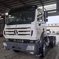 Camion tracteur BEIBEN 6*4 d'occasion de Chine avec système de conduite à droite en option pour remorquer des semi-remorques