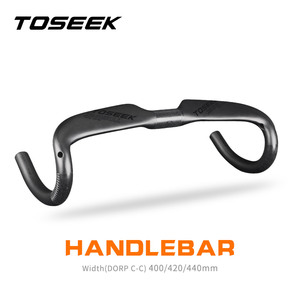 <span class=keywords><strong>TOSEEK</strong></span>-manillares de carbono para bicicleta de ZXB-TWO, pieza de <span class=keywords><strong>manillar</strong></span> de bicicleta de carretera de 31,8x400/420/440mm UD mate - Product Image 2