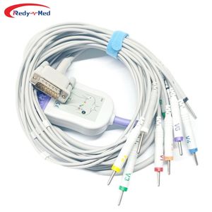 Compatibele HP/Bionet 10-afleidingen 12-kanaals <span class=keywords><strong>ECG</strong></span> EKG-kabel M1770A, M1771A, M1772A - Product Image 2