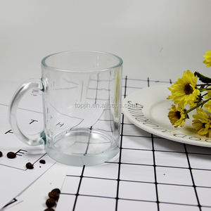 Tazze da <span class=keywords><strong>Caffè</strong></span> in Vetro Satinato Trasparente da 11oz per Sublimazione Topjlh, Tazza in Vetro Vuota per Sublimazione con Rivestimento Termico - Product Image 3