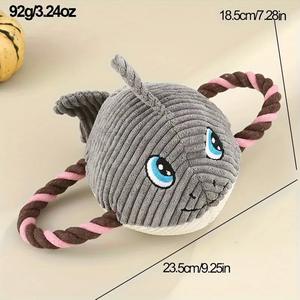 Jouet à mâcher en peluche durable pour animaux de compagnie, pour les chatons et les chiens qui font leurs dents, peut faire du bruit, série de cordes en coton - Product Image 5