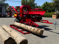 Procesador de Leña Horizontal de 30 Toneladas para Uso Doméstico, Rajadora de Troncos Horizontal Hidráulica de 2 y 4 Vías