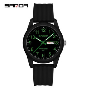 <span class=keywords><strong>Montre</strong></span> Sanda 6091 pour homme, 40 mm, bracelet en acrylique noir, boîtier en résine écologique, étanche, <span class=keywords><strong>montre</strong></span> <span class=keywords><strong>sport</strong></span> pour homme, étudiant, cadeau - Product Image 6